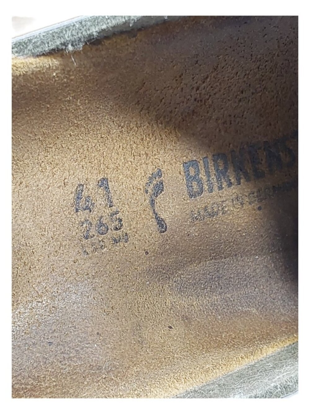 Birkenstock Arizona Birkibuc Synthetic Leather 41 Narrow (10 Women, 8 Men) - Picture 9 of 9